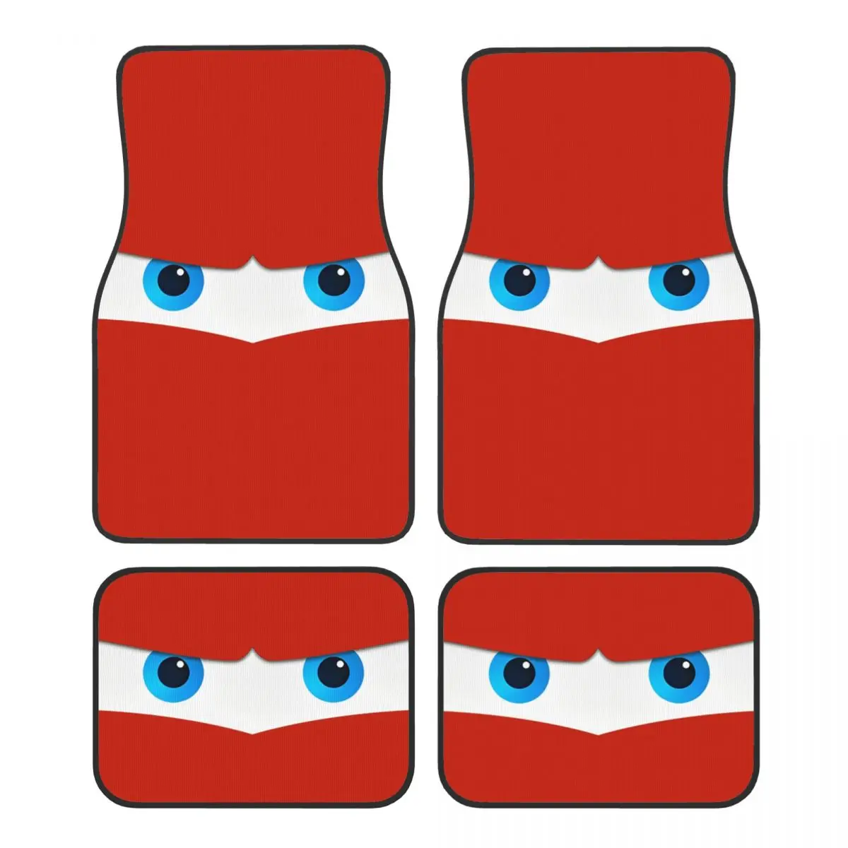 

Lightning Mcqueen Universal Fit Car Floor Mats Durable Car Carpet Mat 4pcs with Anti-Slip Backing Fit for SUV Trucks