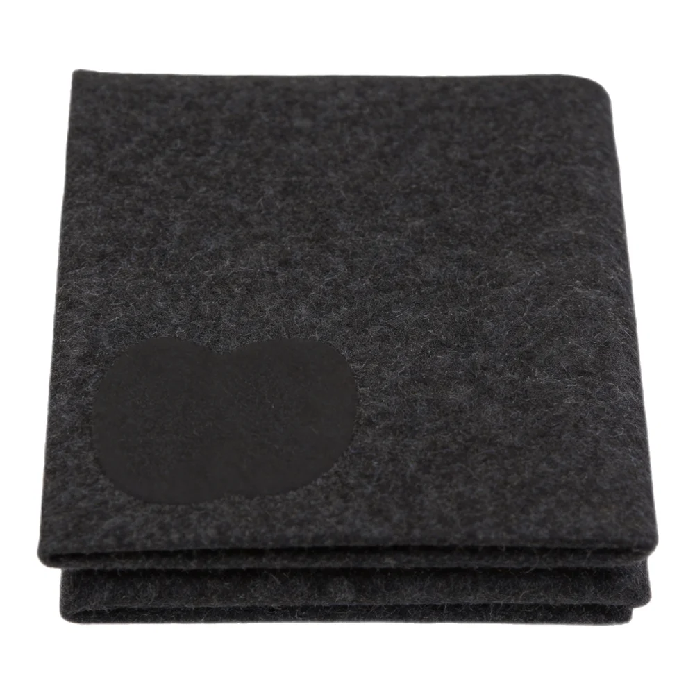 2mm Thickness Range Hood Filter Charcoal Vent Filter Versatile Use Particle Collection Black Color Polyurethane Material Cooking