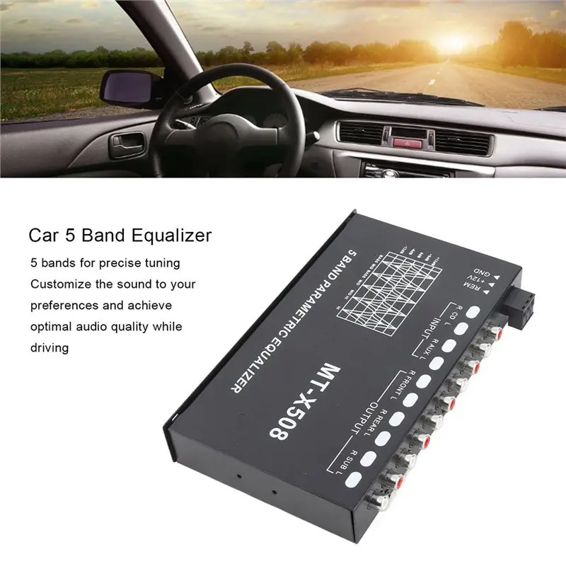 Picture 6: X508 Car Audio Equalizer 5 Band Parametric EQ For Car Stereo Tuning