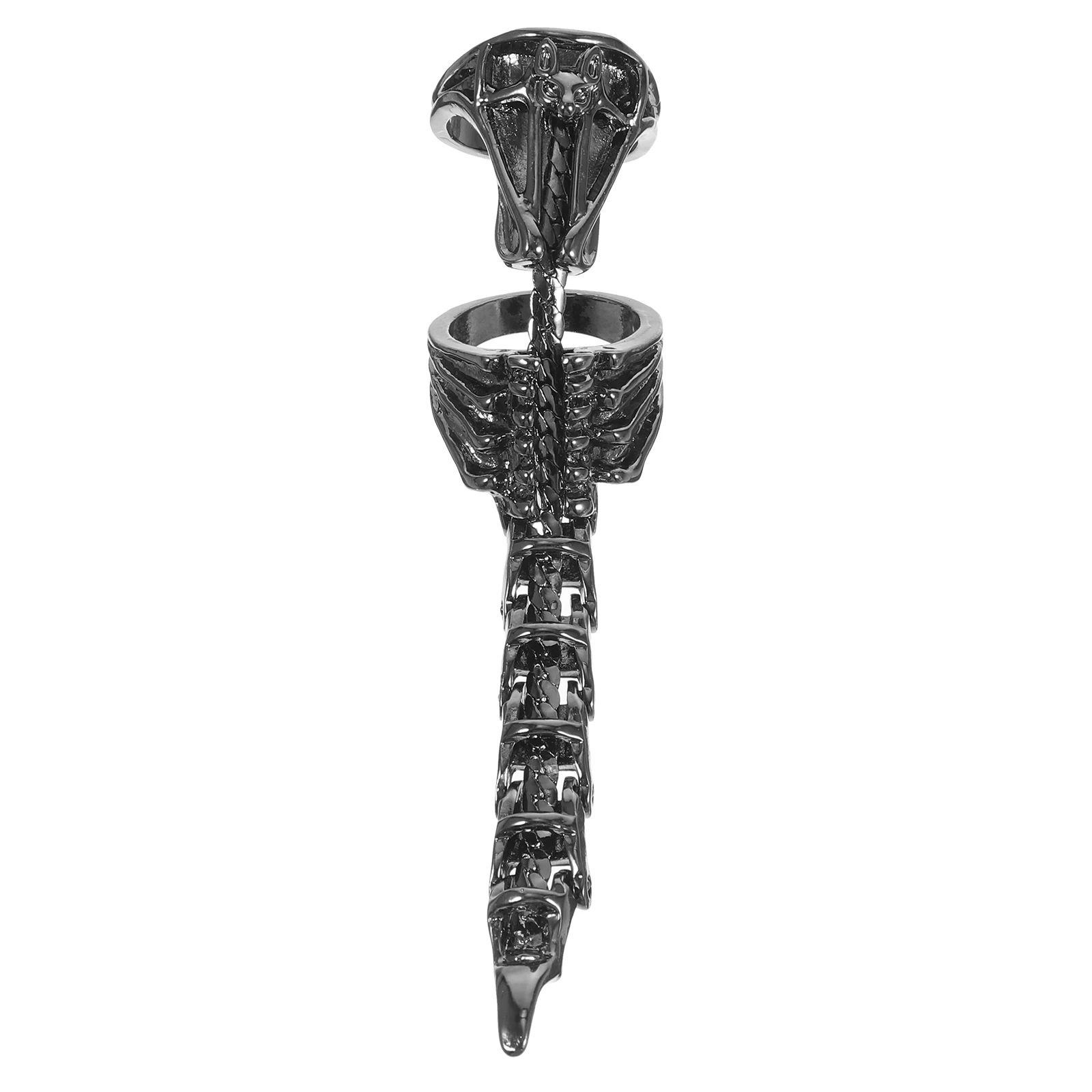 แหวนโลหะผสมสไตล์พังก์ แมงป่อง ของขวัญฮาโลวีน เครื่องประดับแฟชั่น แหวนข้อต่อแบบกอธิคสำหรับผู้หญิงและผู้ชาย