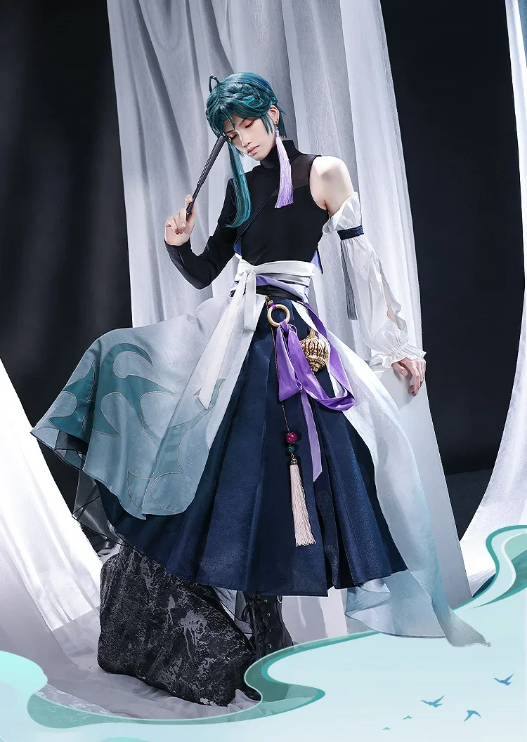 Xiao Cosplay Costume Genshin Impact Chinese Ancient Costumes for Anime Shows Halloween Outfit