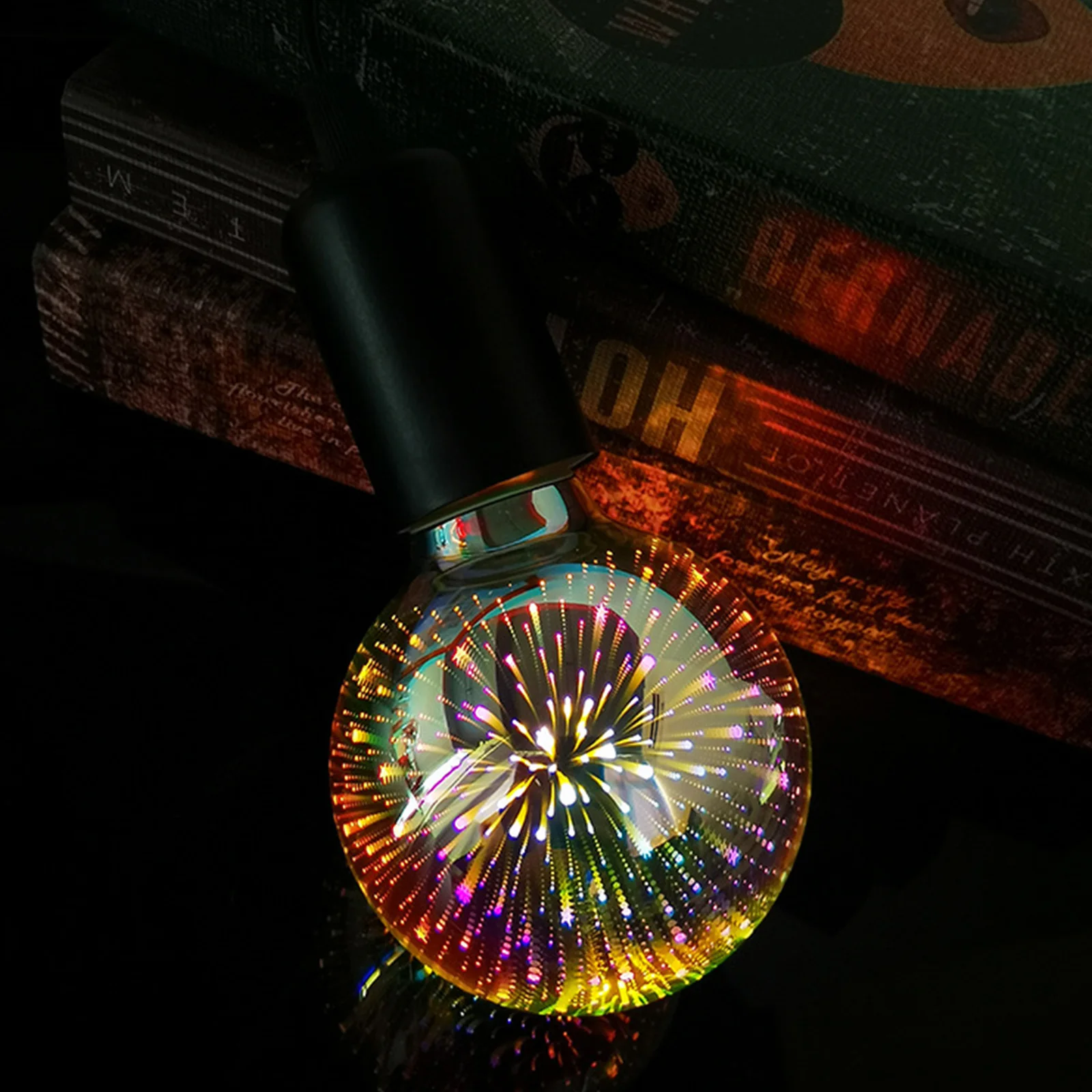 3D ตกแต่ง Edison หลอดไฟ E27 5W Vintage หลอดไฟ85-265V คริสต์มาสดอกไม้ไฟโคมไฟวันหยุด Night Light novelty G80 G95 ST64