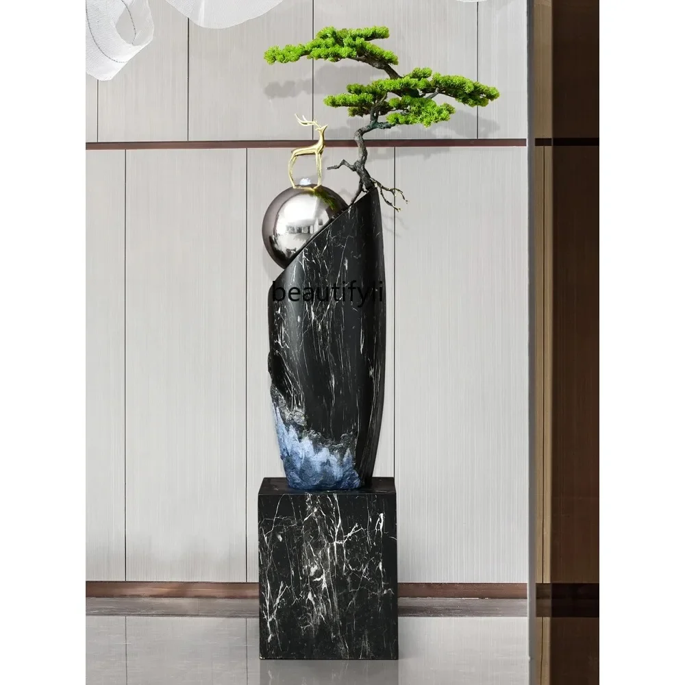 New Chinese Style Moving into the New House TV Cabinet Side Water Floor Hallway Living Room Modern Ornaments