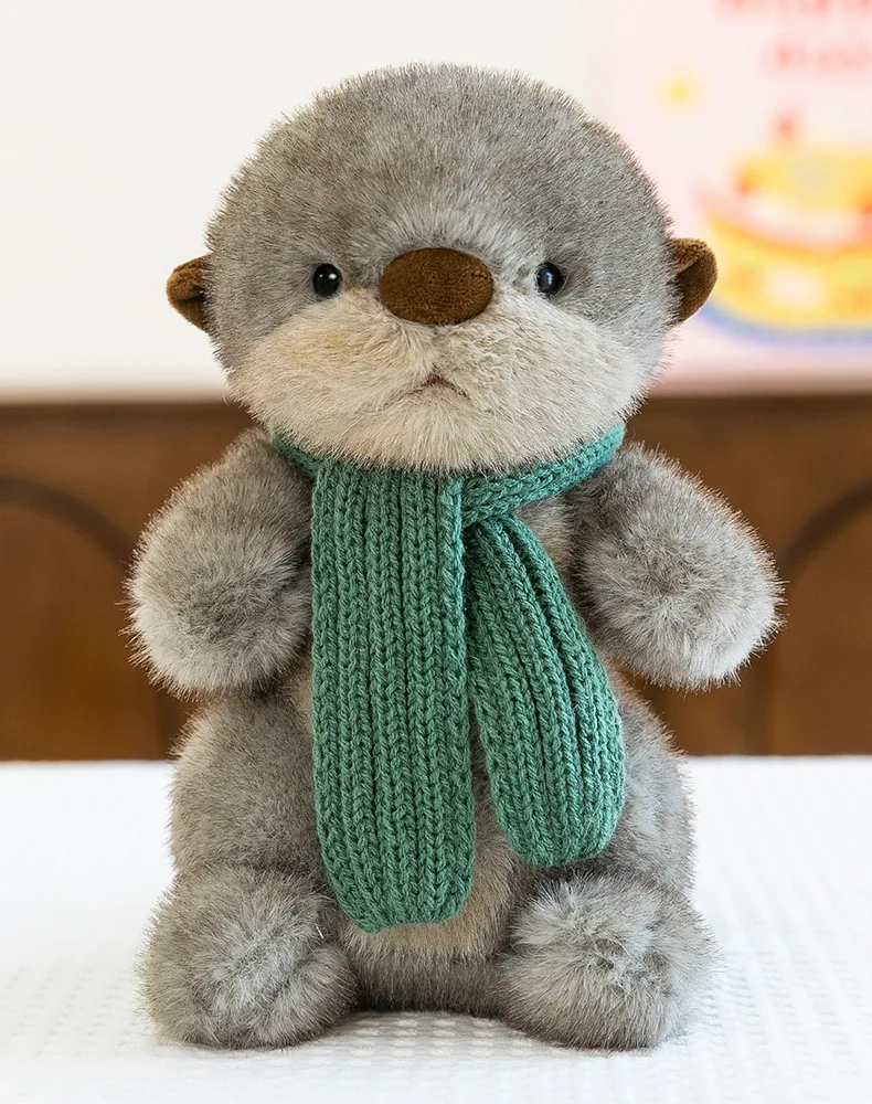 Kawaii Otter knuffel gevulde pop zacht knuffelig verjaardagscadeau voor kinderen meisjes Plushie kussen schattige gevulde pop