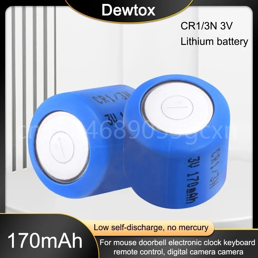 1-5PCS 3V Lithium Cells 170mAh CR1/3N Button High-discharge High Current Battery M6 M7 DL-1/3N CR13N CR1/3N 3V Batteries