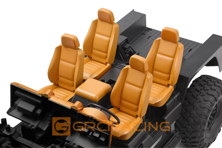 Interior Central Control Seat Kit Modified Pieces for 1/10 RC Crawler Car Traxxas TRX4 Defender Diy Parts