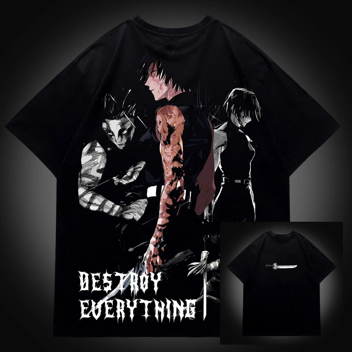 Camiseta de Anime Jujutsu Kaisen con Diseño de Maki Destroy Everything, 100% Algodón, para Hombres, Mujeres y Niños, Ropa Urbana de Verano