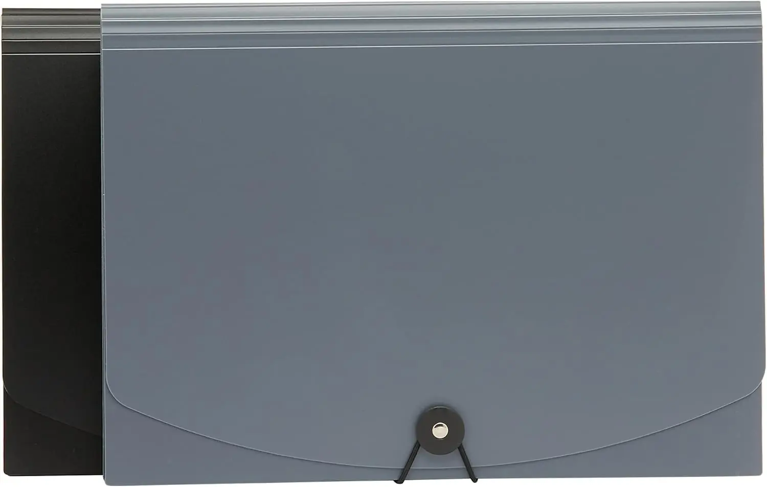 

Expanding File Folder, Letter Size, 12-Pack in Black & Gray for Office Organization