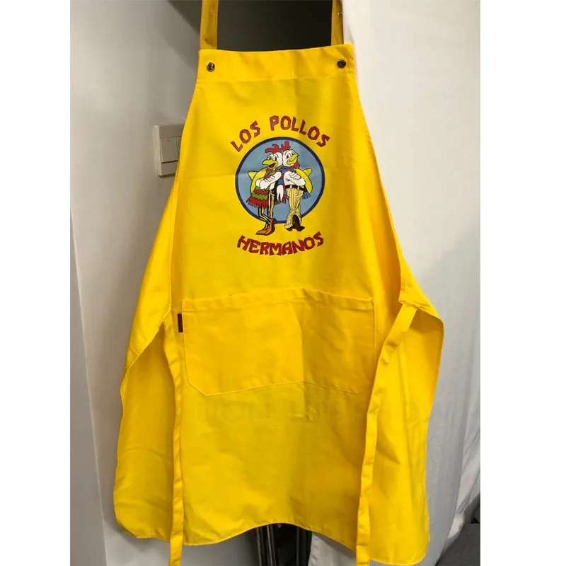 Breaking Bad LOS POLLOS Hermanos Apron Grill  Kitchen Chef Apron for BBQ Baking Adjustable