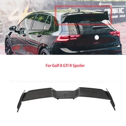 For VW Golf 2020-2023 GTI  R  MK8 MKVIII Real Carbon Fiber Car Spoiler Sport Style