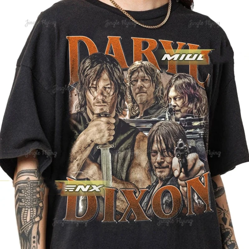 Daryl Dixon The Walking Dead Vintage T-Shirt For Women And Man Soft Unisex