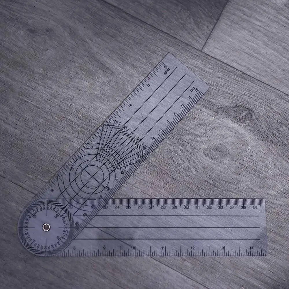 PVC Finger Angle Multi-Ruler 360 Degree Protractor Orthopedics Measuring Ruler Spinal Ruler Joint Ruler Goniometer Ruler