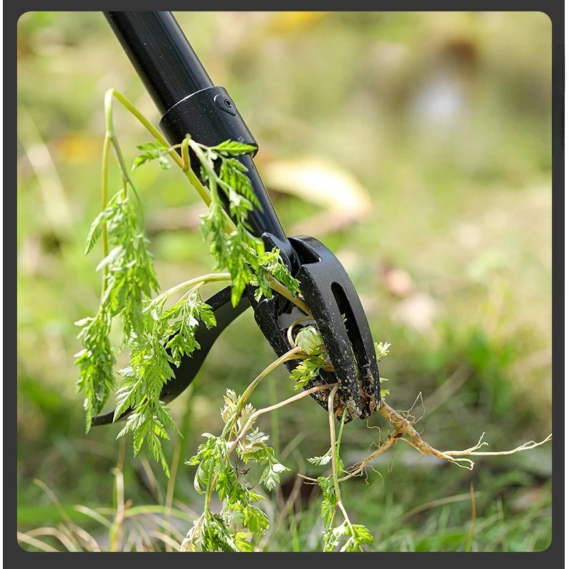 Standing Weeder 3 Sections No Bend Garden Tool Manual Weed Puller Root Remover