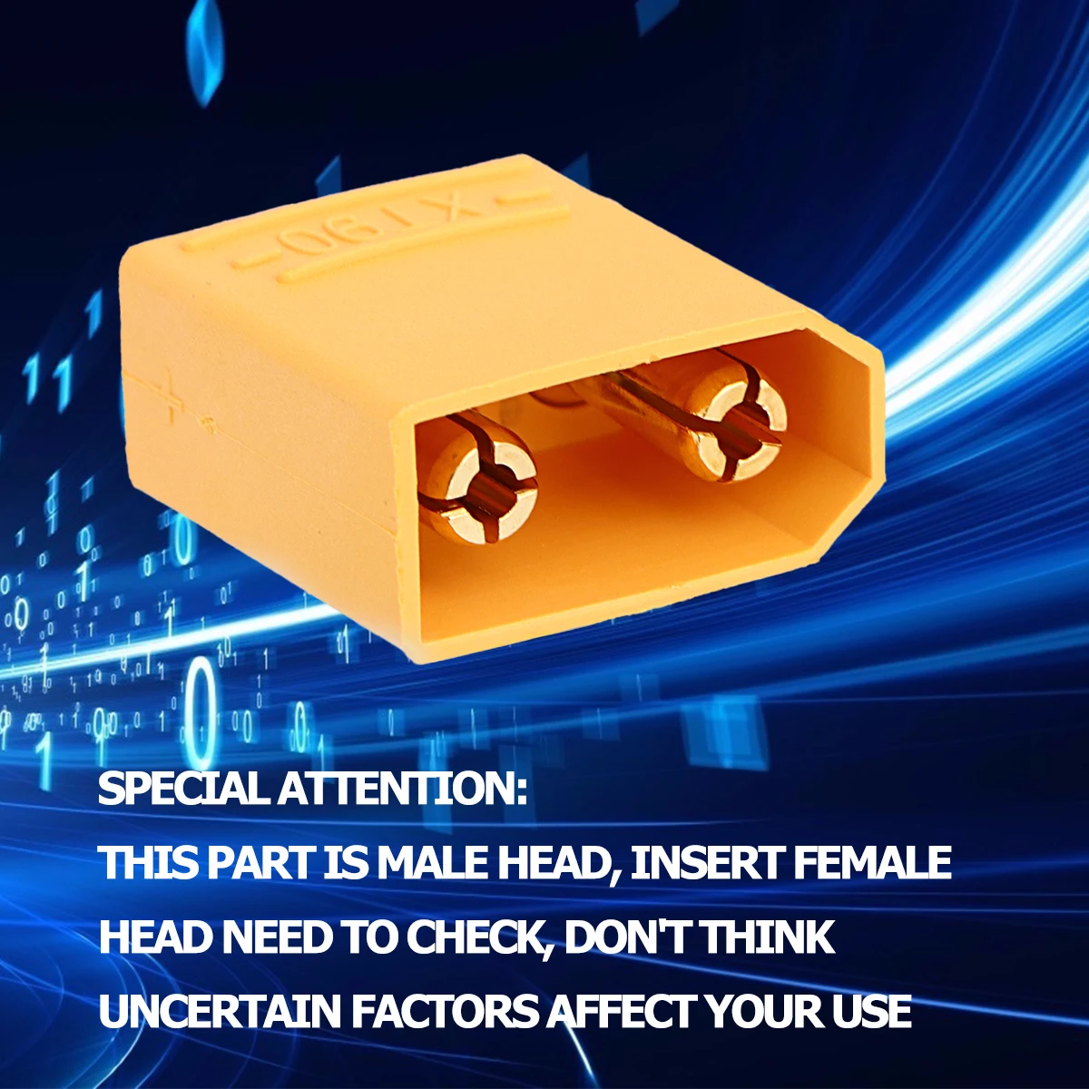 

20 pcs Plug Connector T Plug Male Female 10Pairs High Conductivity Solid Connection Easy to Use