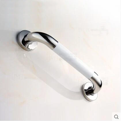 Stainless Steel bathroom safety grab bars,38/48cm bathtub grab bars yellow/white,Toilet Non slip railing for disabled/old people