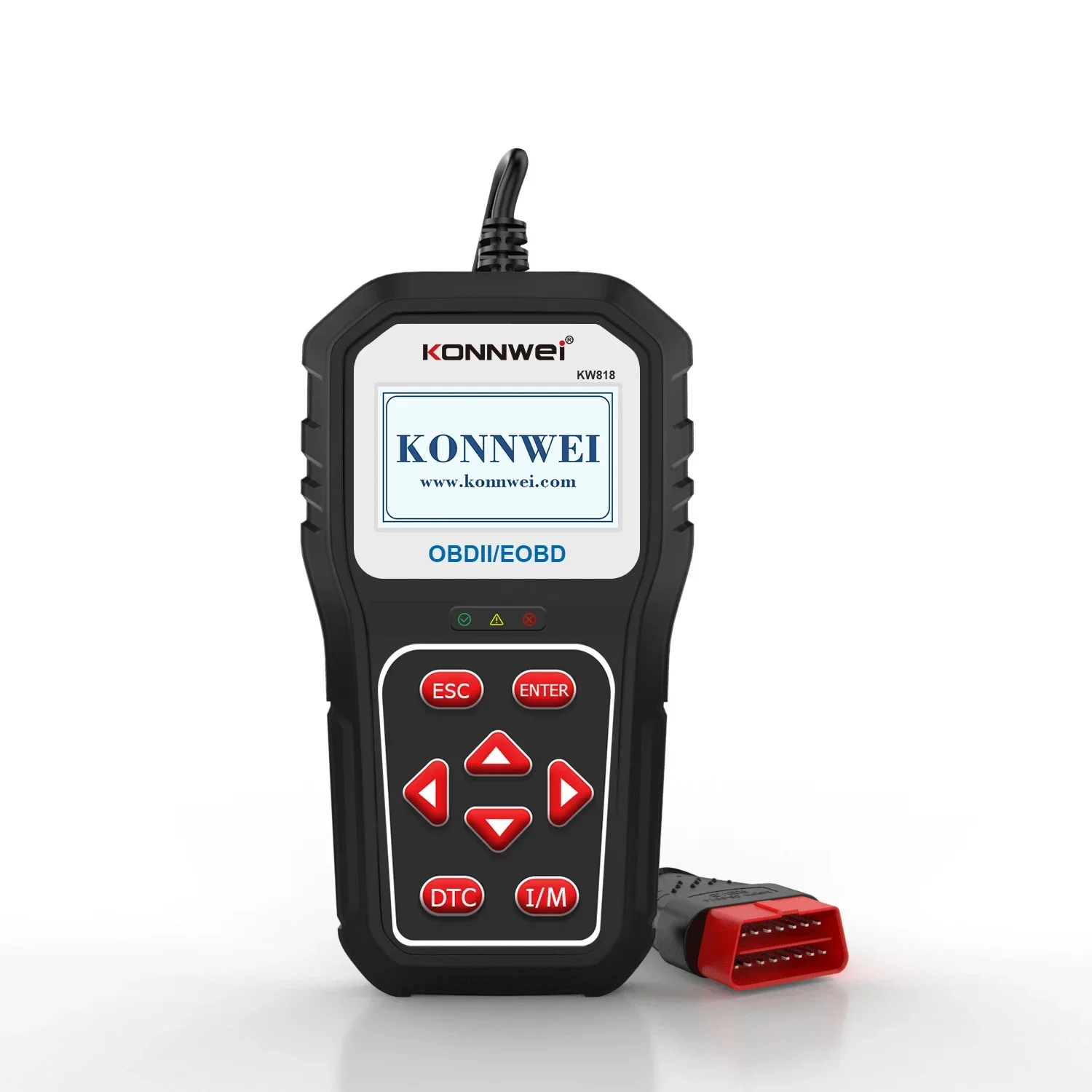 

KONNWEI KW818 OBD2 EOBD2 автомобильный считыватель кодов детектор двигателя автомобильный диагностический инструмент поддержка бесплатной системы обновления OBD2 автоматический сканер