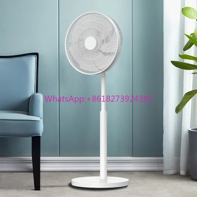 

RUNAL Black White 12 14 Inch DC Rechargeable Battery Operated Remote Control Cooling Pedestal Tower Floor Standing up Fan