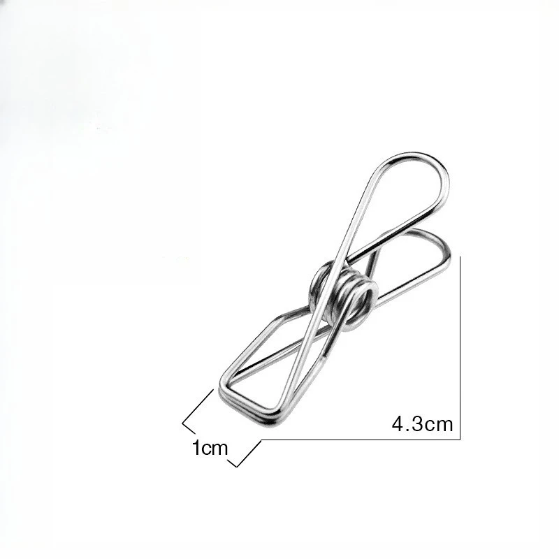 20-40pcs Stainless Steel Clothes Pins, Durable Clothes Pegs, Multi-Purpose Metal Wire Utility Clips For Laundry Home Kitchen