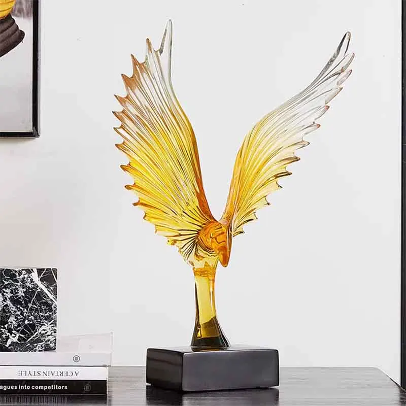 

Декор комнаты Абстрактная статуя орла Ремесленные украшения Креативная скульптура из смолы Роскошные произведения искусства Офис Гостиная Украшение рабочего стола