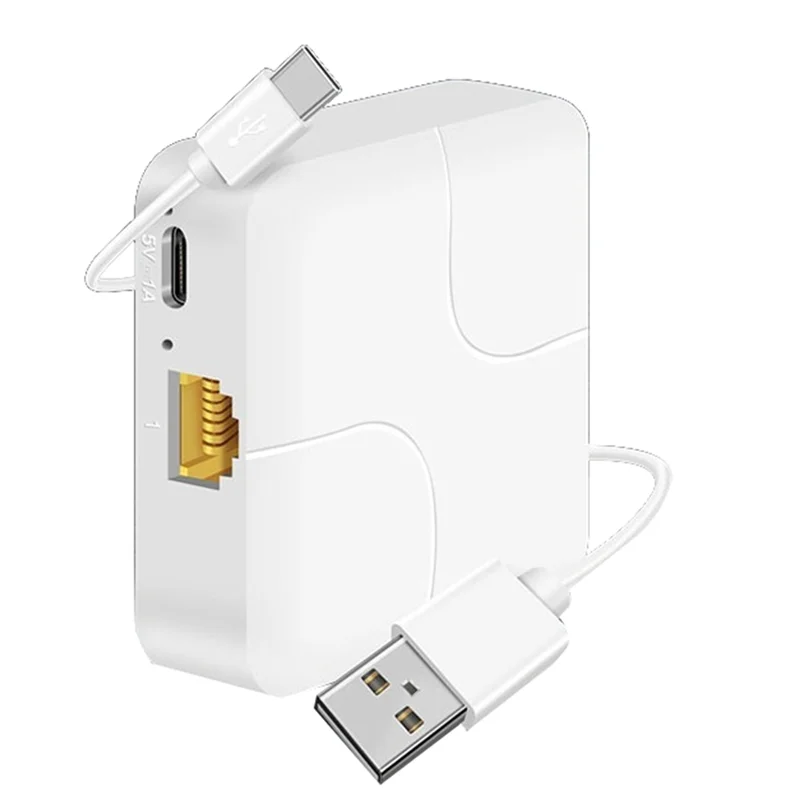 Universal Network Cable Extension Ethernet Splitter High Speed Usb C Power Gigabit Internet Rj45 Splitter Adapter
