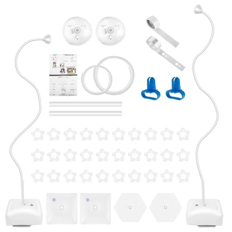 Easy Assembly Balloon Arch Stand Kit 1.5X2.5M-Adjustable Included Stand And Weighted Bases For Event Decorations
