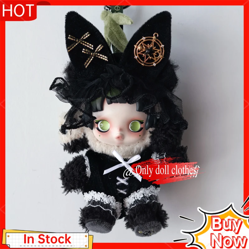 

Skullpanda темный готический комплект одежды для куклы-горничной, милый наряд Лолиты, аксессуары для SP BJD куклы, брелок для ключей, сумка, подвеска, украшение