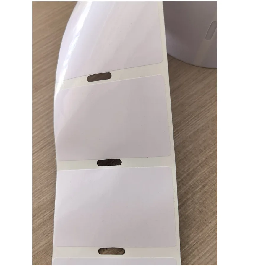 20 rollos de etiquetas autoadhesivas de PVC blanco 60*38/1000 pegatina de PVC