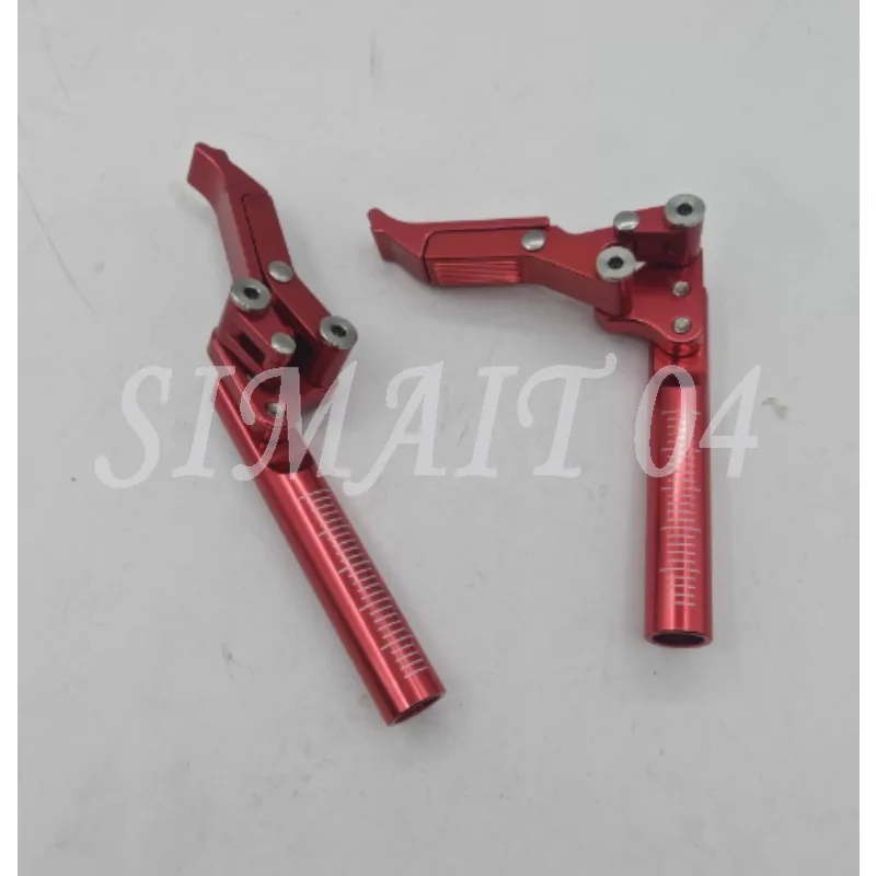 Universal Sports Wheelchair Aluminum Alloy Scissor Brake Wheelchair Accessories, Pipe Clip Installation