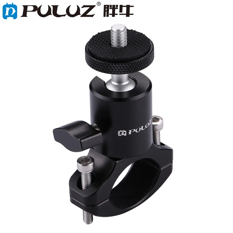 

PULUZ Bike Aluminum Handlebar Tripod Ball Head Adapter Mount for GoPro ,DJI OSMO Action, Xiaoyi and Other Action Cameras