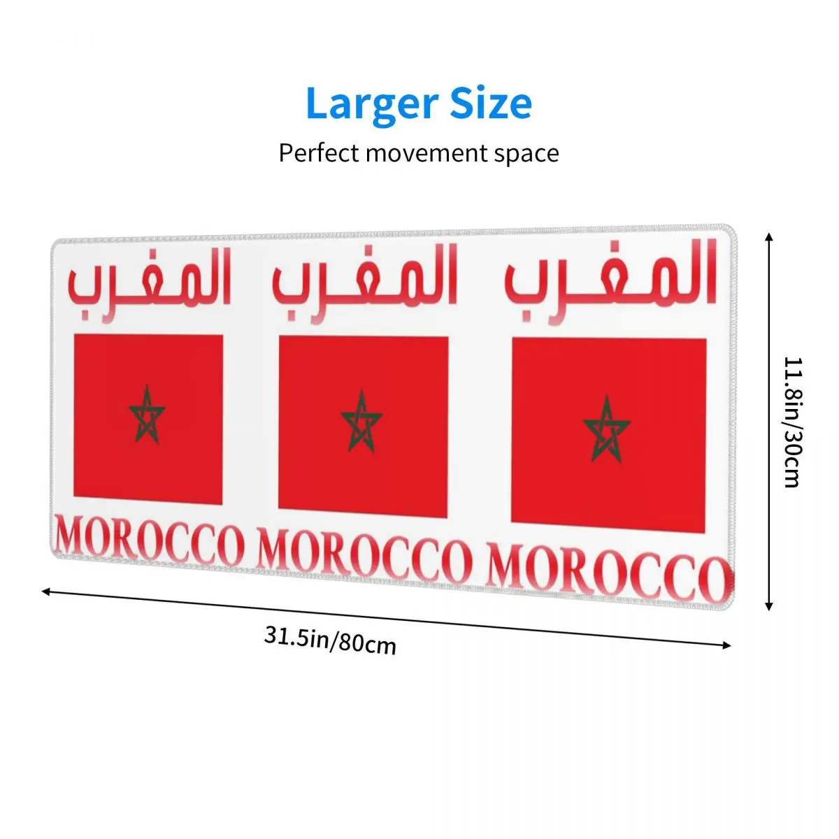 Large Mouse Pad Moroccan Passport Kingdom Of Morocco Gamer PC Laptop Mats Keyboard Carpet Computer Gaming Desk Mat