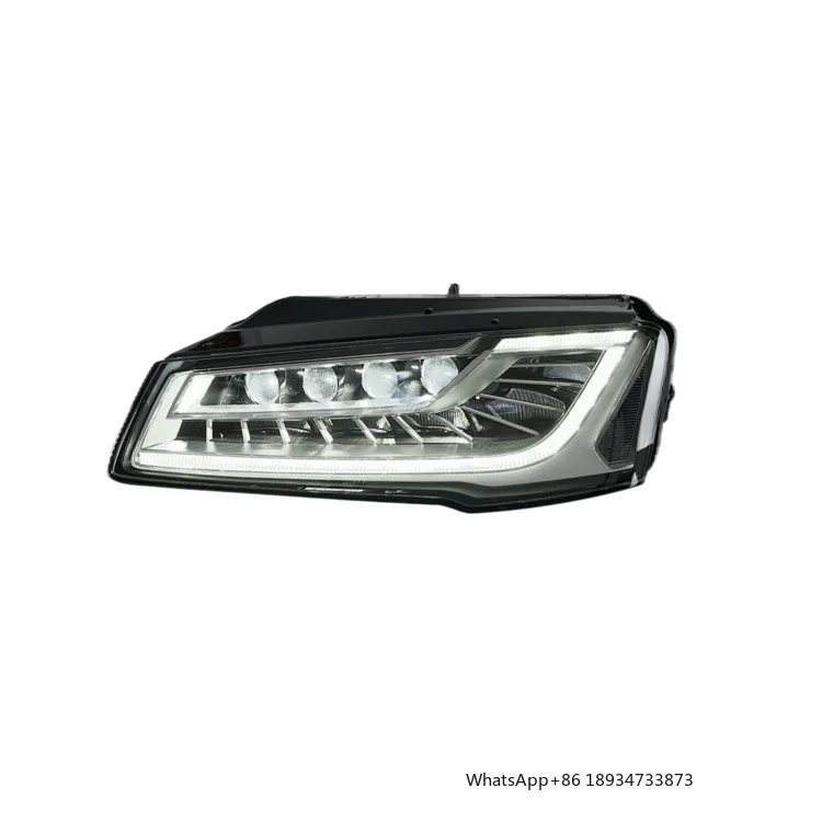 

High Quality Plug Play Front Bumper Headlights A8 Xenon Headlamps Upgrade Matrix Lens Headlight for AUDI 2014-2017