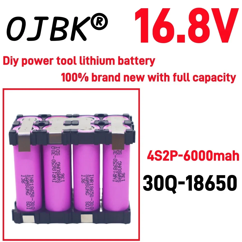 Original 100% full capacity 20A 18650 30Q 3000mAh 6000mAh 3S 4S 5S 12.6V 14.8V 18V DIY screwdriver battery welding battery pack