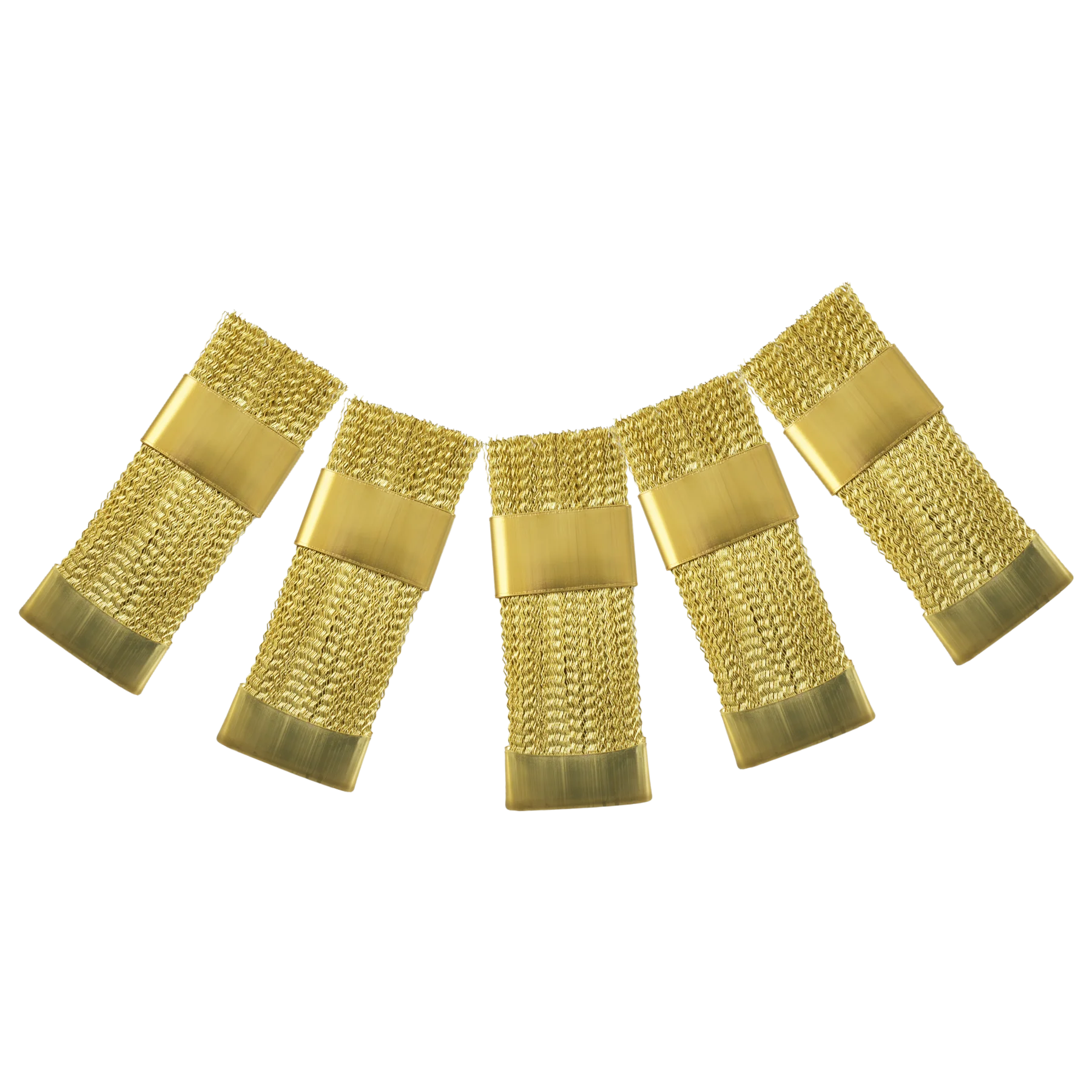 5 stks nagelboor reinigingsborstel gouden kleur draagbaar voor elektrische manicure boren koperdraad boor borstelreiniger gereedschap