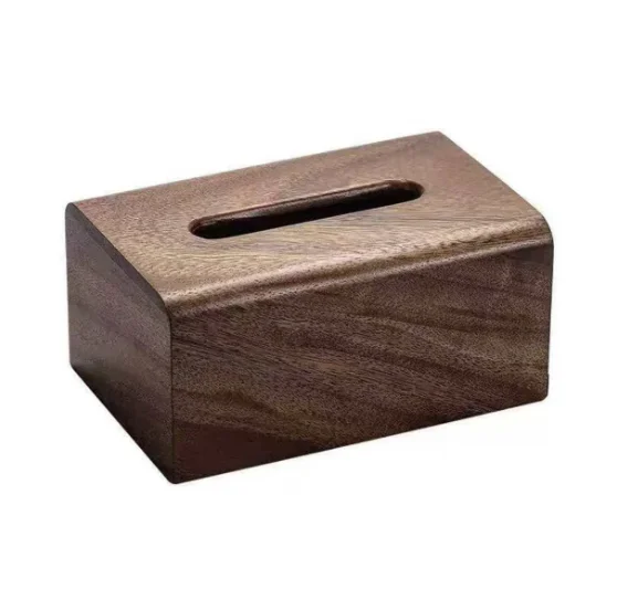 

Walnut Wood Tissue Box | Solid & Durable | Easy Refill | Stylish Home & Office Decor