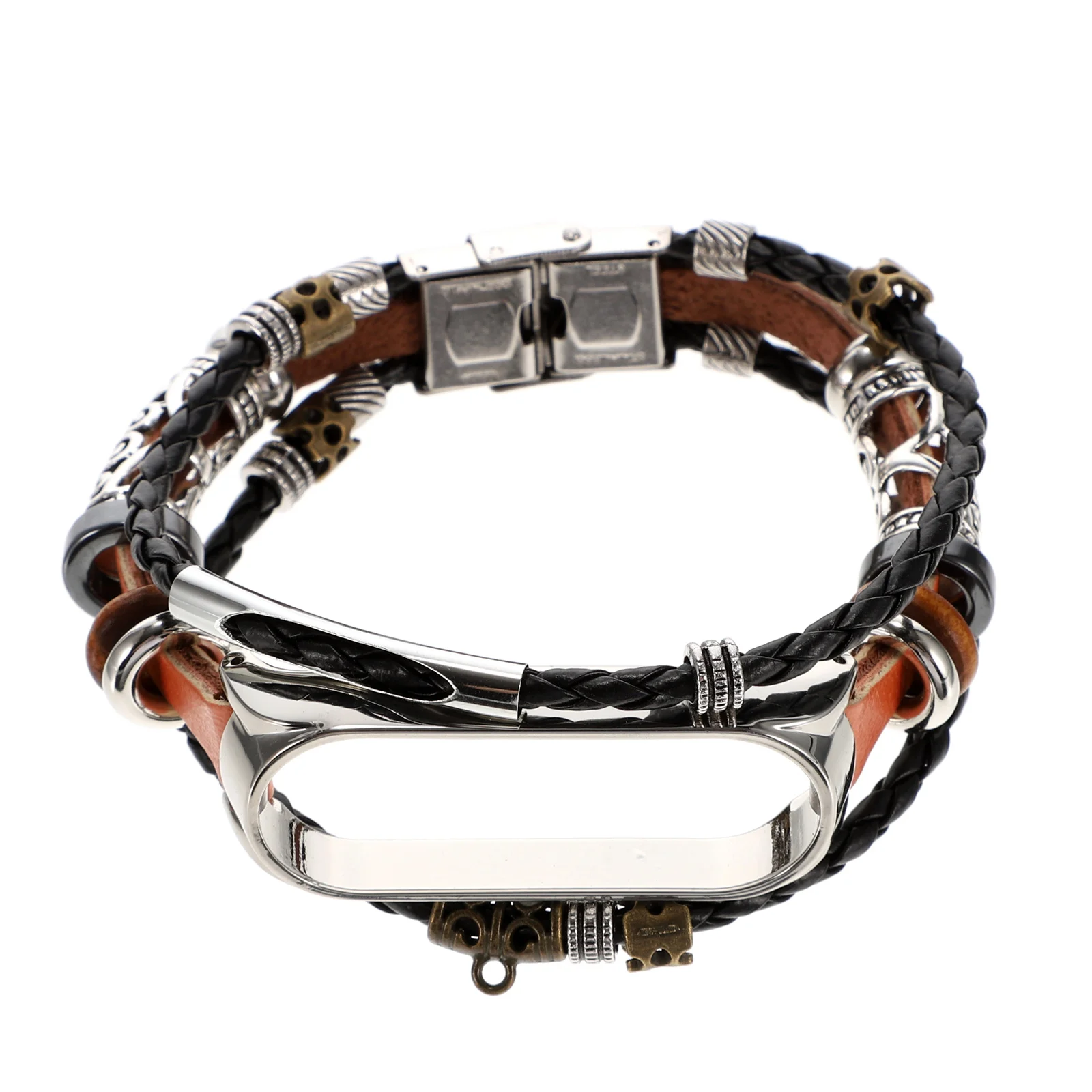 1 قطعة معصمه المعادن خمر الفرقة الذكية حزام دائم مطرز تصميم متوافق 6 المعصم الفرقة المعادن معصمه