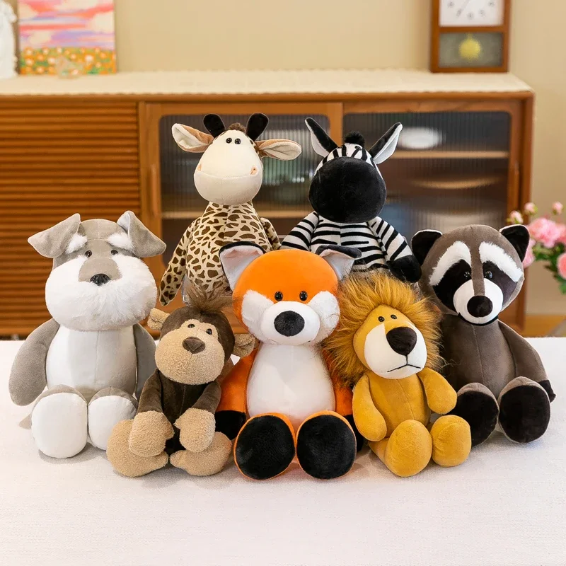 Wholesale Machine Forest Animal Doll Giraffe Elephant Lion Monkey Dog Tiger Activity Gift ChildrenBirthday Christmas Stuffed Toy