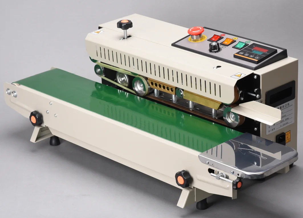 

FR-770 Widened Continuous Sealing Machine Plastic bag aluminum foil bag sealing machine Conveyor table widening sealer