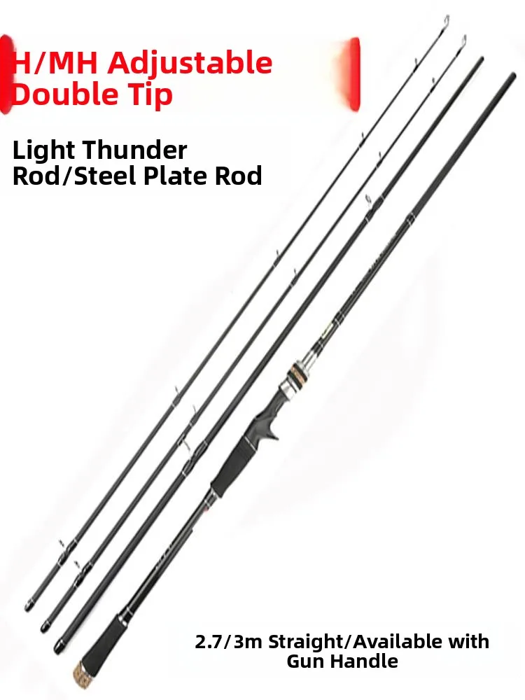 طقم صنارة صيد من ألياف الكربون بطول 2.7 متر، مقبض على شكل مسدس، لصيد الأسماك في البحر، صنارة صيد طويلة المدى، طقم صنارة صيد س... #2