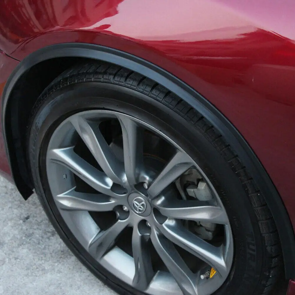 Picture 3: Universal Rubber Wheel Arch Covers Extensions 1.5M Fender Flares Lip Trim Scratch Proof Protector Eyebrow Fit Most Vehicles ﻿