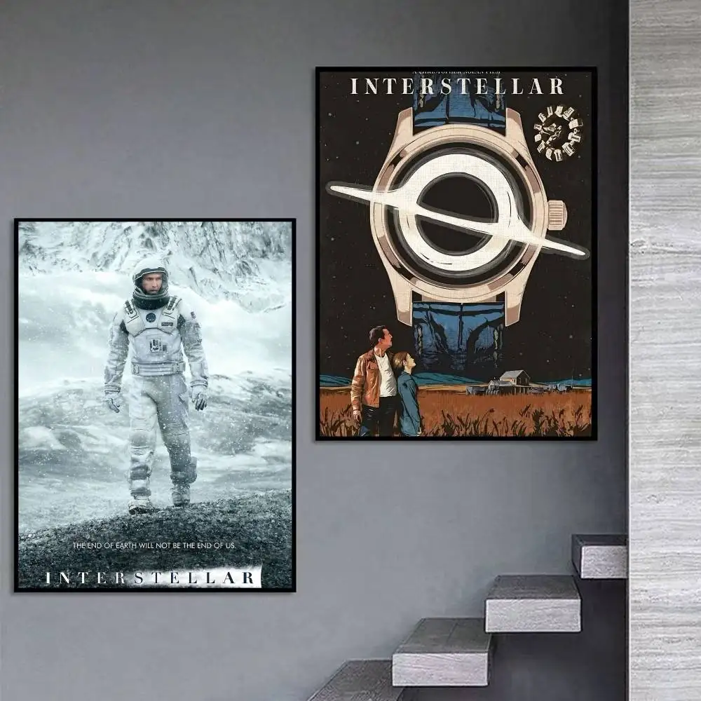 NEW Design TARS Movie I-Interstellar  Poster Self-adhesive Art Waterproof Paper Sticker Coffee House Bar Room Wall Decor