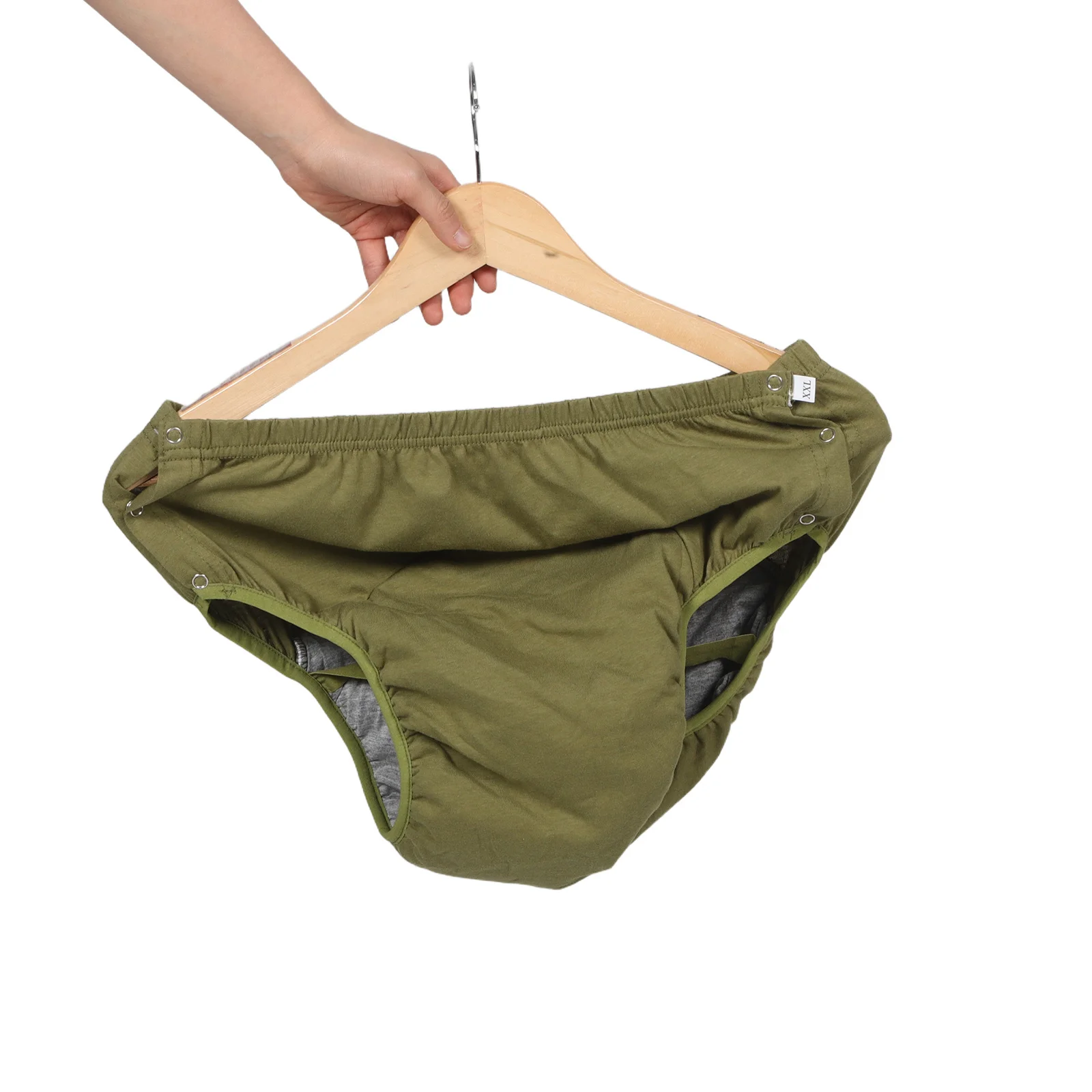 

Adult Leakproof Washable Cloth Incontinence Pants Reusable Adjustable Pull on Diaper Cover Underpant for Elderly Disabled Men