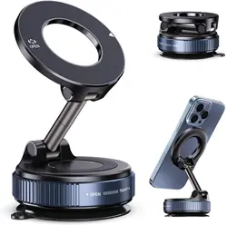 Magnetic Car Mobile Phone Holder Foldable 360° Rotation N52 Strong Suction For iphone 17 Pro Max 16 15 14 Vlog Live Streaming