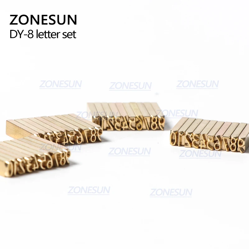 ZONESUN DY-8 Letter Set Number Set Lt-50d Letter Set LT-50d Number Set MT-50 Number Letter For Code Printing Machine