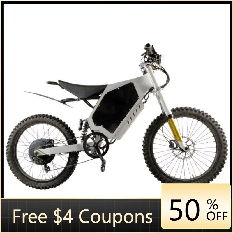 

Rs 5000 watt stealth bomber 72v super electric motocross 19 inch frame adult 80 km/h