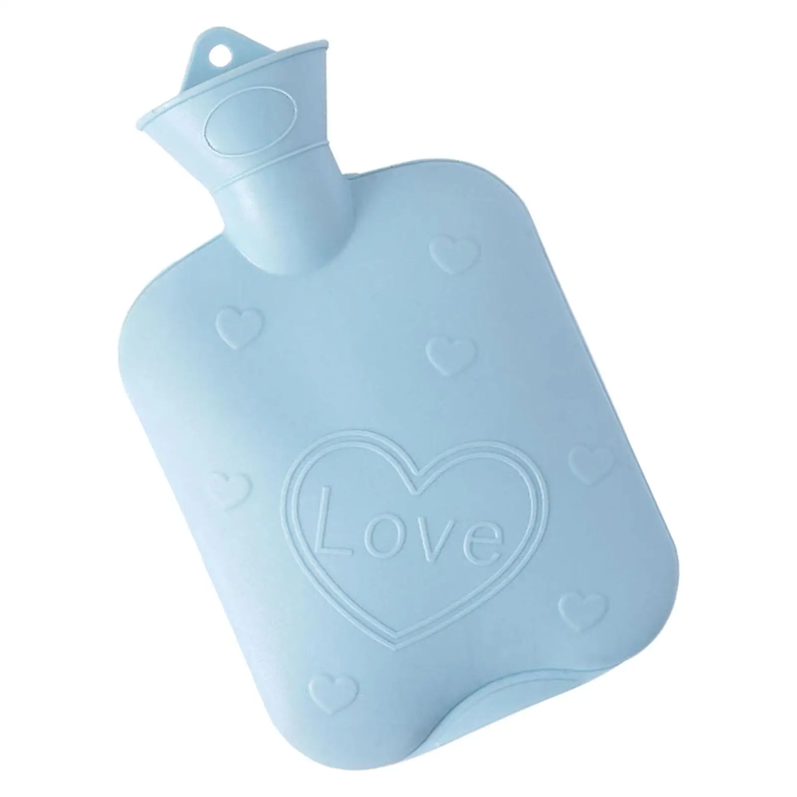 Bolsa de Agua Caliente de PVC Premium de 1L, Bolsa para Calentar las Manos, 2mm de Grosor, Tapa de Rosca para Llenado de Agua