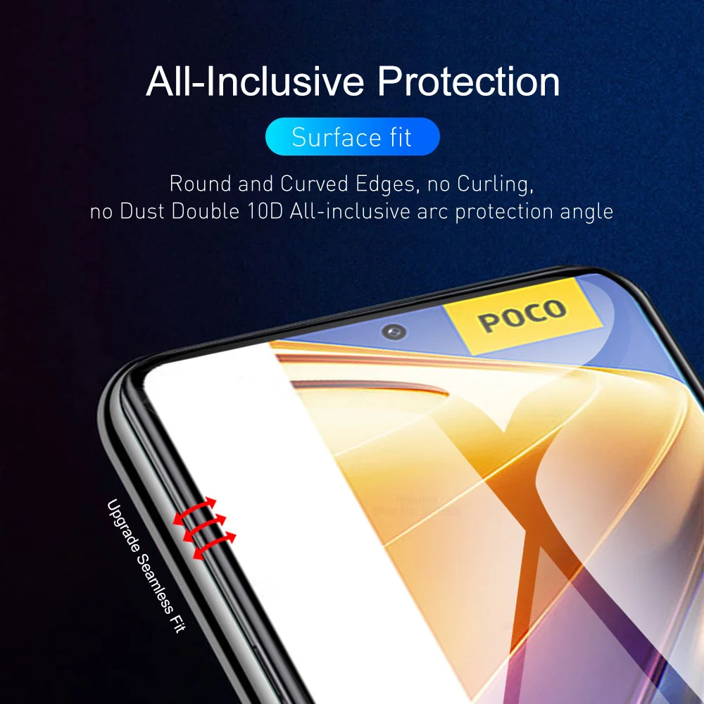 Pelicula Hidrogel For Poco F5 Pro F4 GT Screen Protector Poco X5 X4 X3 M4 Pro 5G Hydrogel Film Poco M5S M5 Water gel Front + Camera Film Poko X3Pro