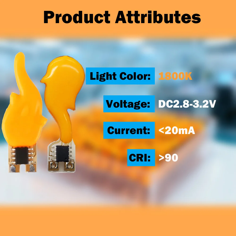 

Flame-shaped LED Flickering Flame Light LED Filament Diode Flash Candles Edison Flame DC 3-5V Led COB Christmas Party Decoration