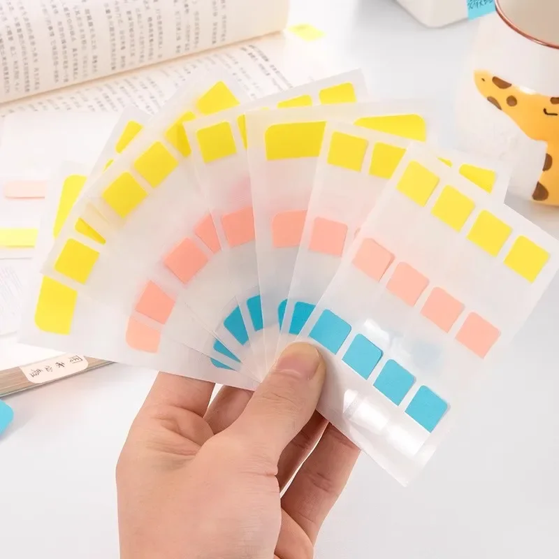 30/60/120pcs Index Stickers Kawaii Writable Classification Label Tags for Notebook Sticky Notes Adhesive Bookmarks Index Flags