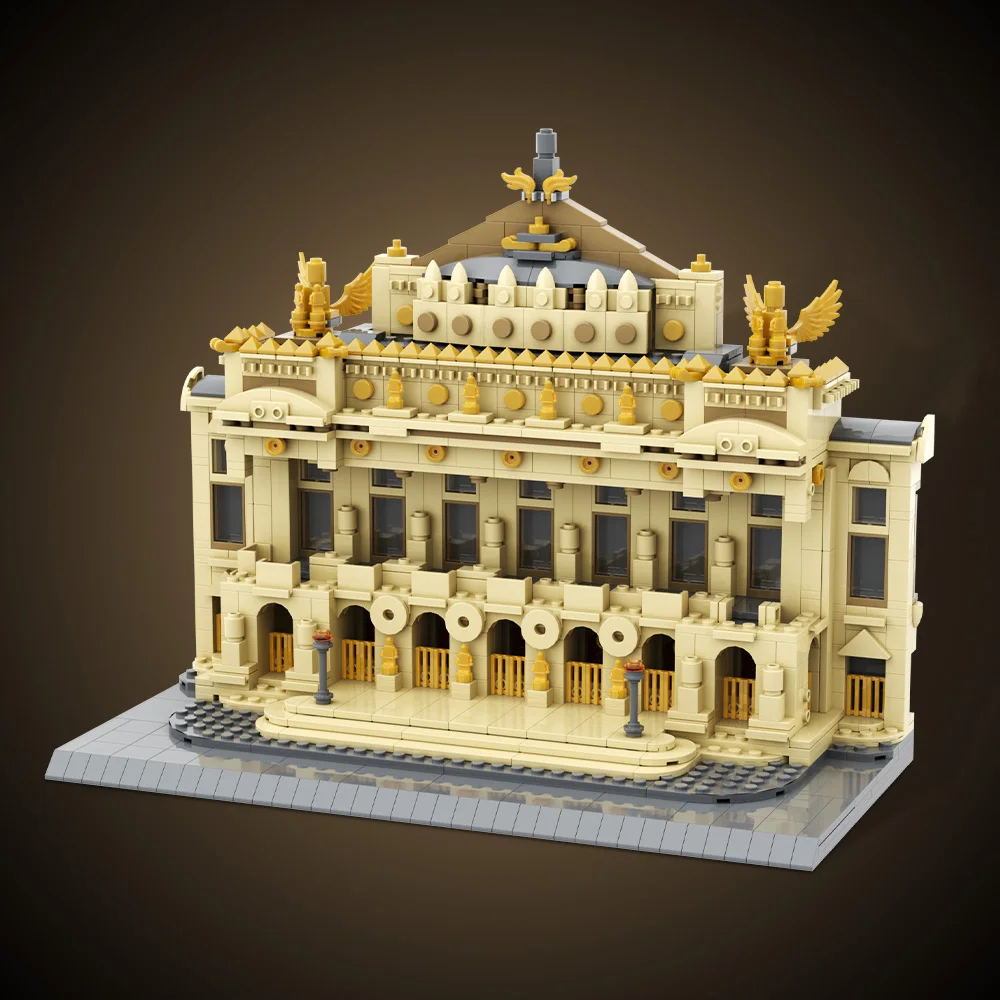 Gobricks MOC célèbre les Palais Garniers blocs de construction modèle Paris opéra rue vue Architecture briques assemblé jouet enfant cadeau
