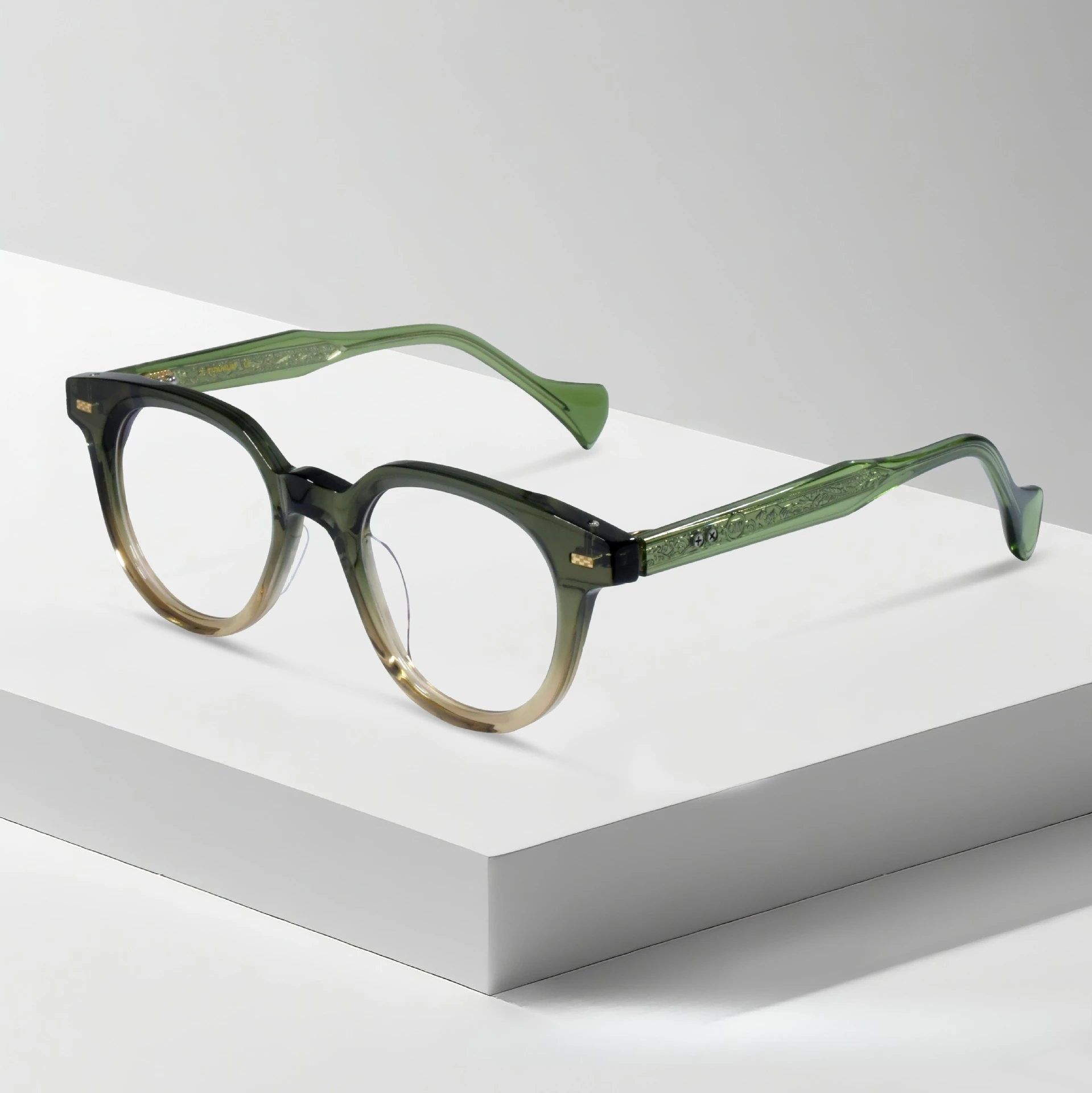 

Новые высококачественные очки с градиентной линзой из ацетата, оправа для мужчин и женщин, оптические, для зрения, для чтения, в ретро-стиле, 2026 год